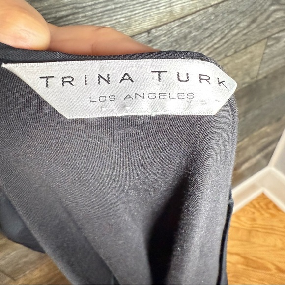 Trina Turk Silk Midi Fit & Flare Dress Butterflies Forrest Fairy Elvin Fae Small - Picture 7 of 8